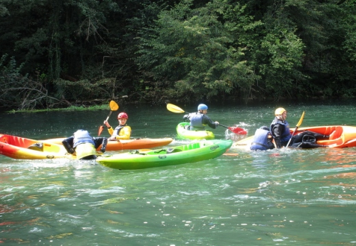 Športni dan - kajak na reki Krki in obisk Krške jame september 2016